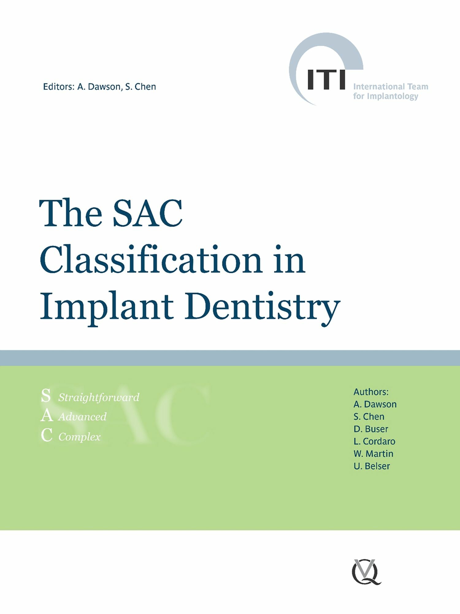 Cover The SAC Classification in Implant Dentistry