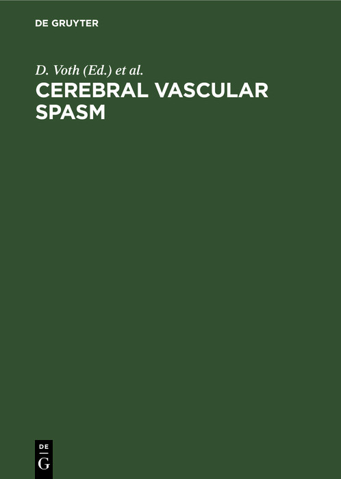 Cover Cerebral vascular spasm