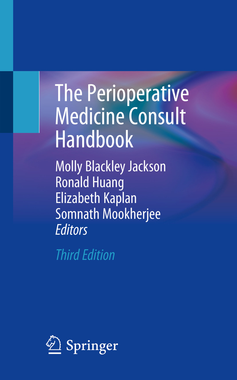 Cover The Perioperative Medicine Consult Handbook