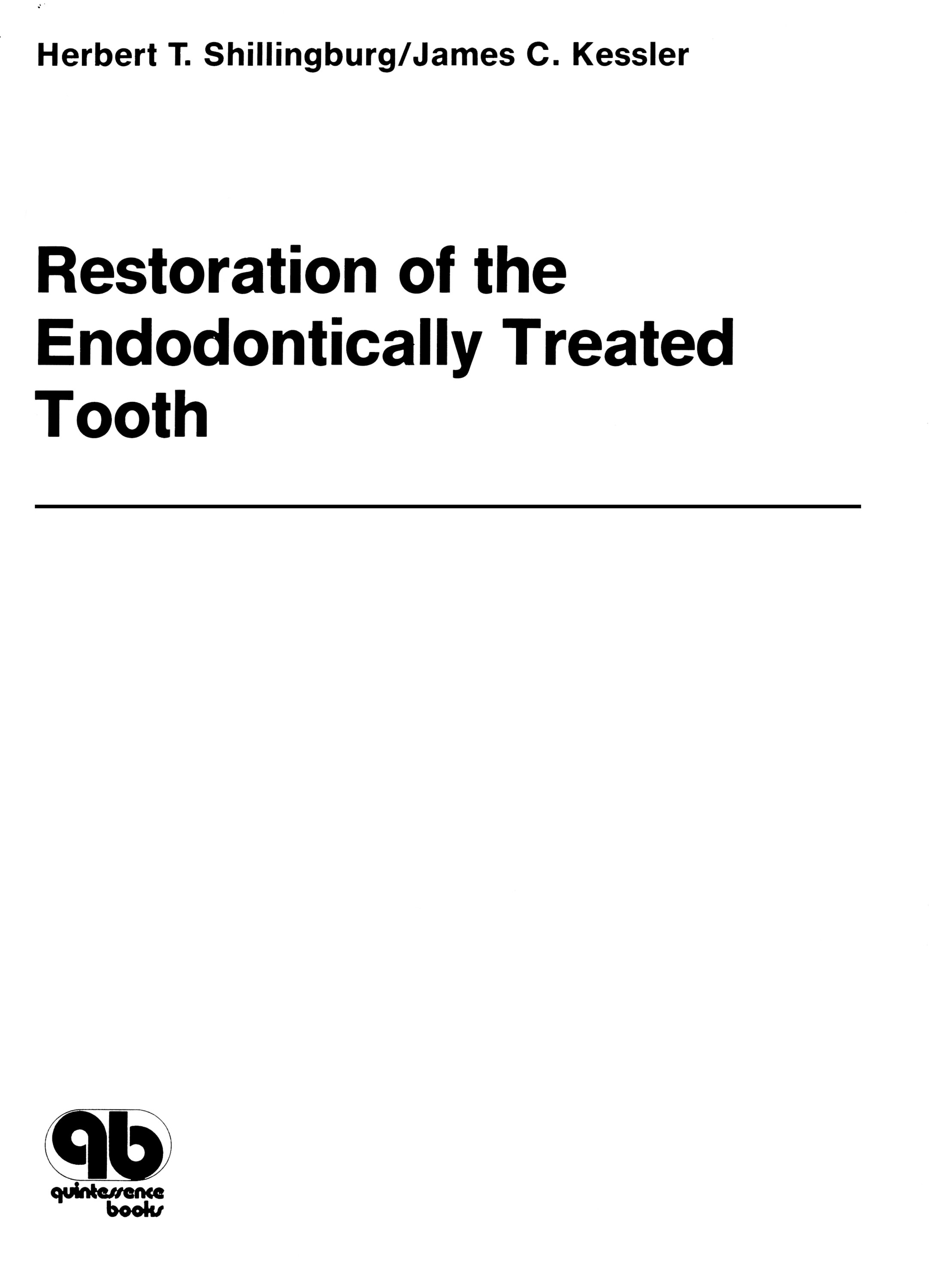Cover Restoration of the Endodontically Treated Tooth