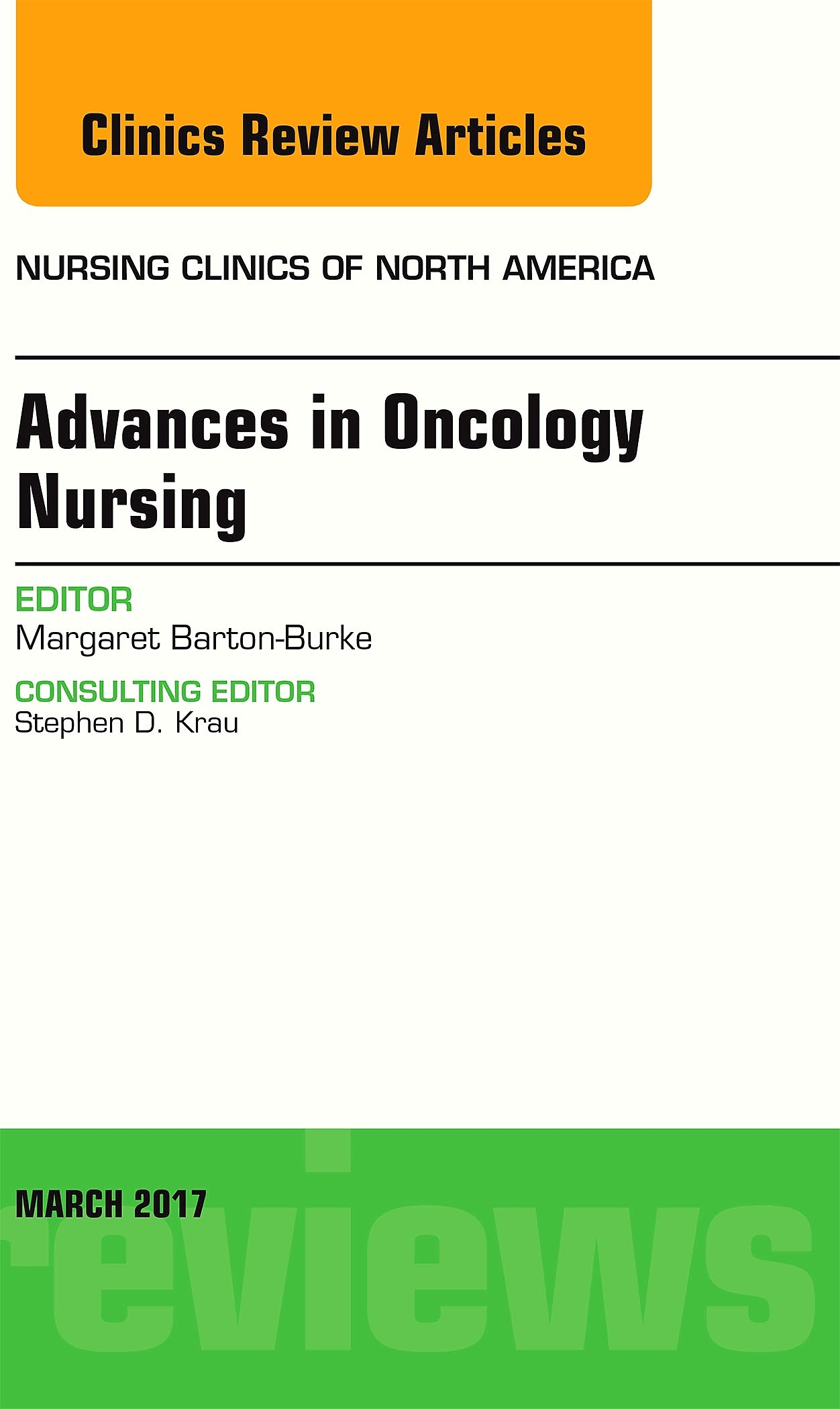 Cover Advances in Oncology Nursing, An Issue of Nursing Clinics, E-Book