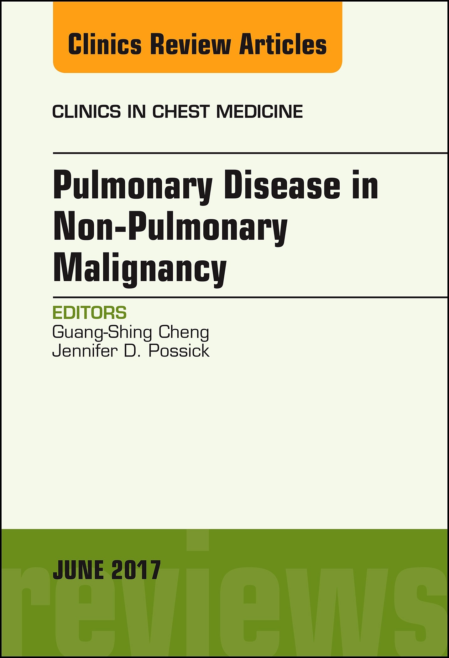 Pulmonary Complications of Non-Pulmonary Malignancy, An Issue of Clinics in Chest Medicine, E-Book