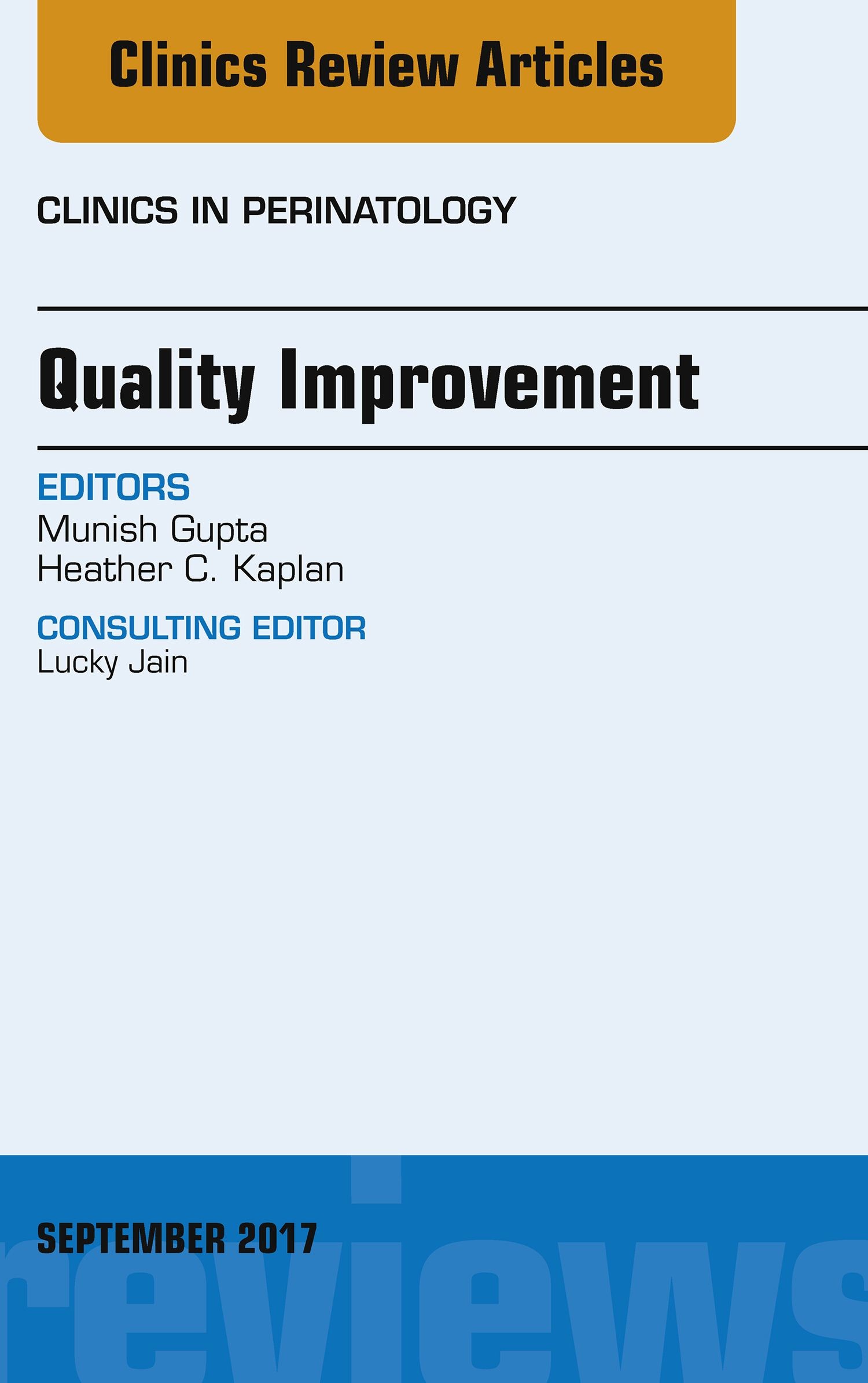 Quality Improvement, An Issue of Clinics in Perinatology, E-Book