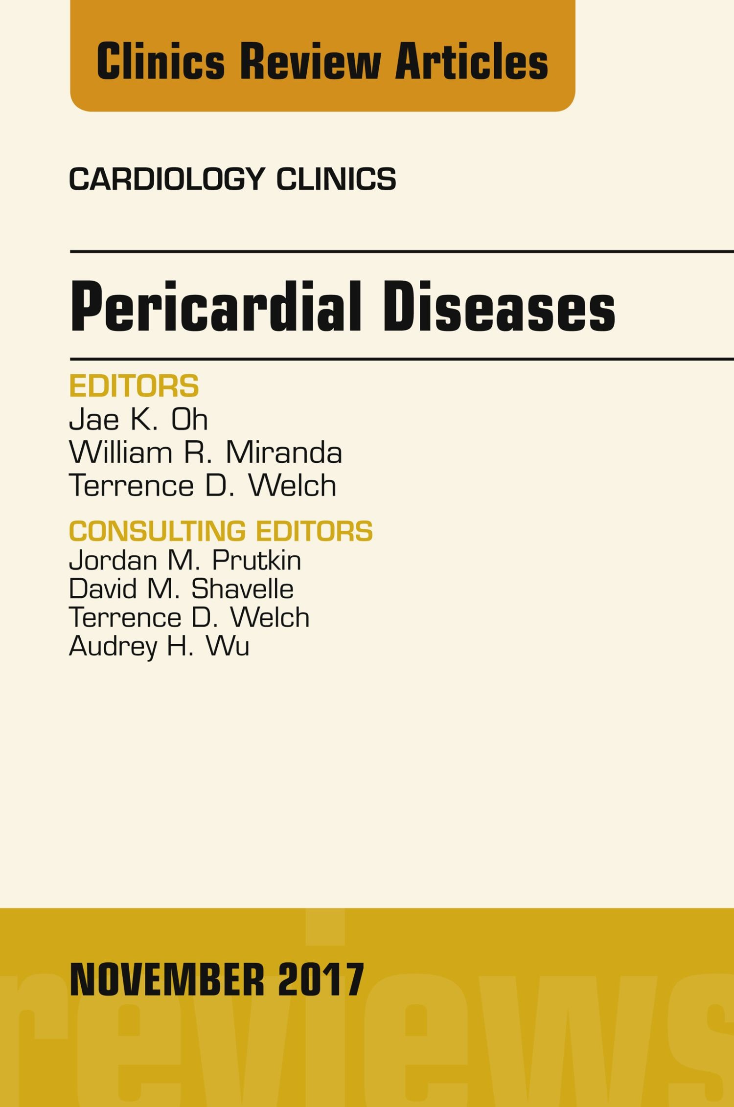 Cover Pericardial Diseases, An Issue of Cardiology Clinics, E-Book