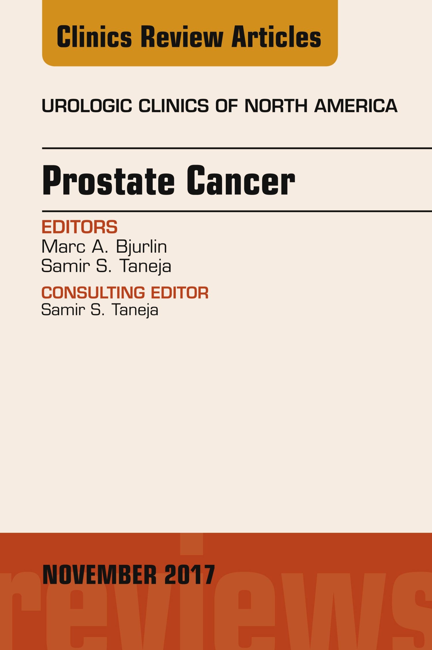 Cover Prostate Cancer, An Issue of Urologic Clinics, E-Book