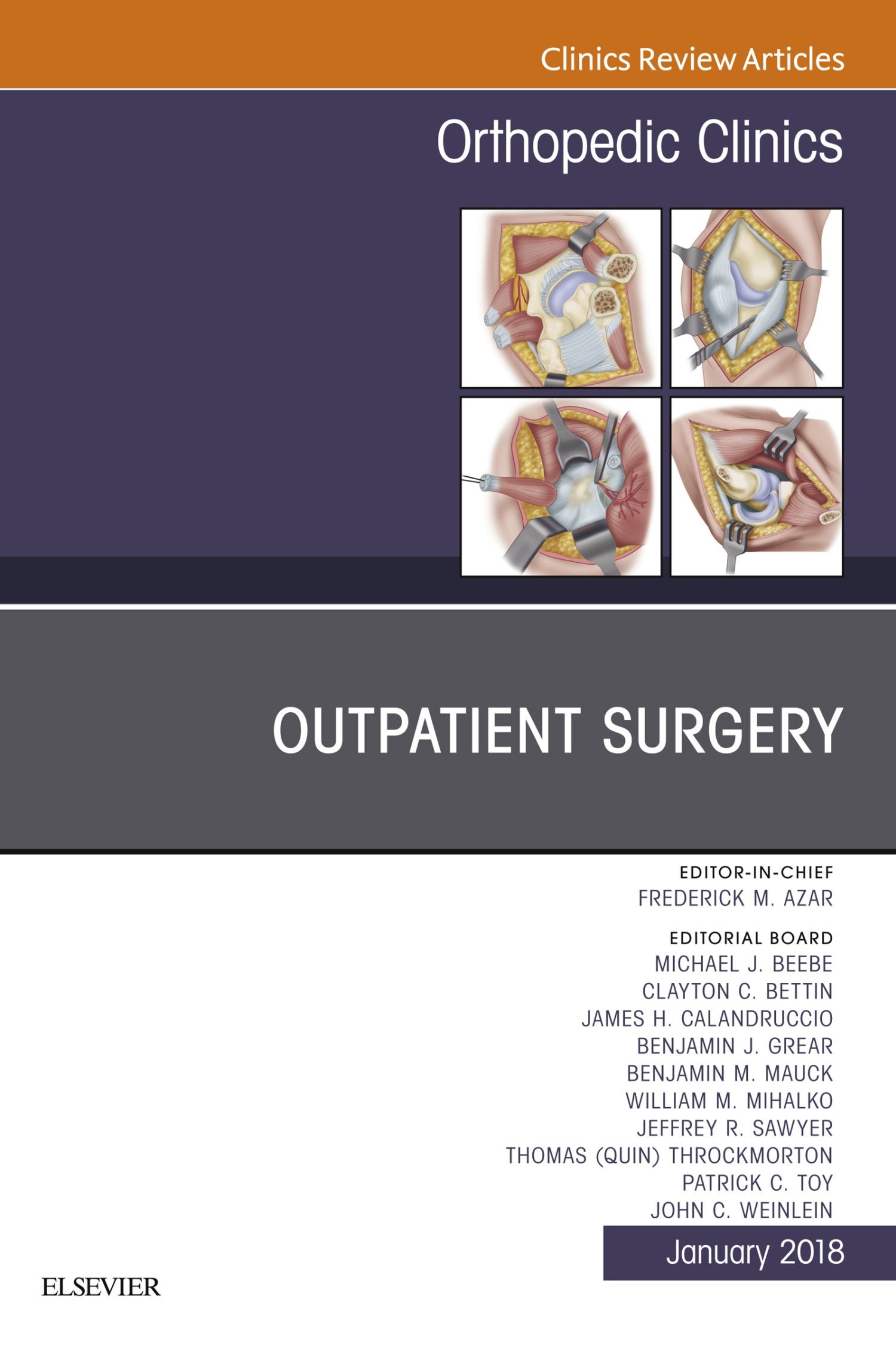 Cover Outpatient Surgery, An Issue of Orthopedic Clinics, E-Book