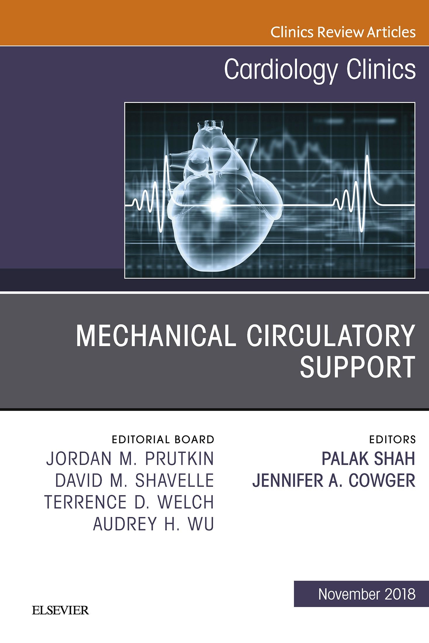 Cover Mechanical Circulatory Support, An Issue of Cardiology Clinics E-Book