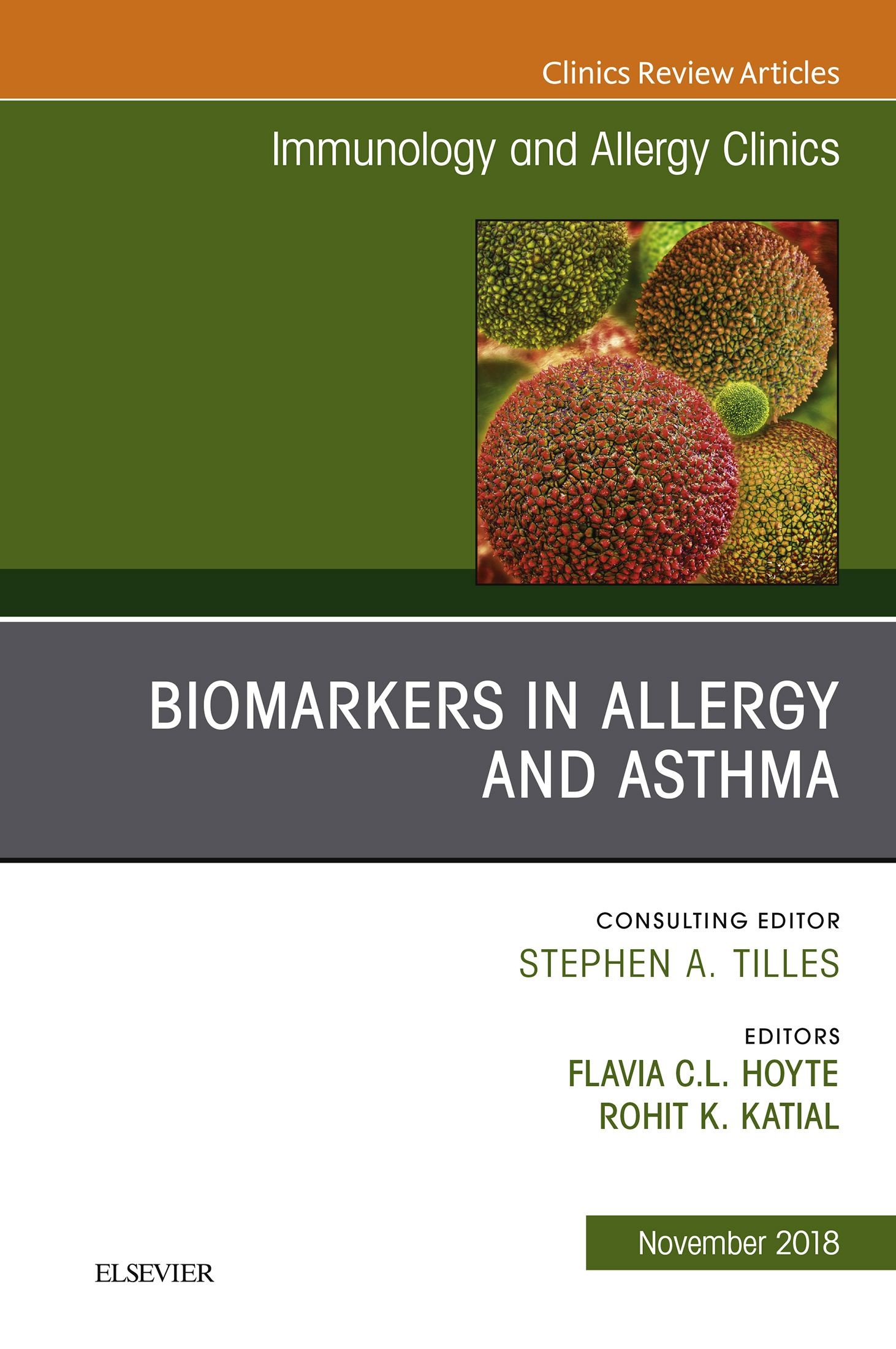 Cover Biomarkers in Allergy and Asthma, An Issue of Immunology and Allergy Clinics of North America E-Book