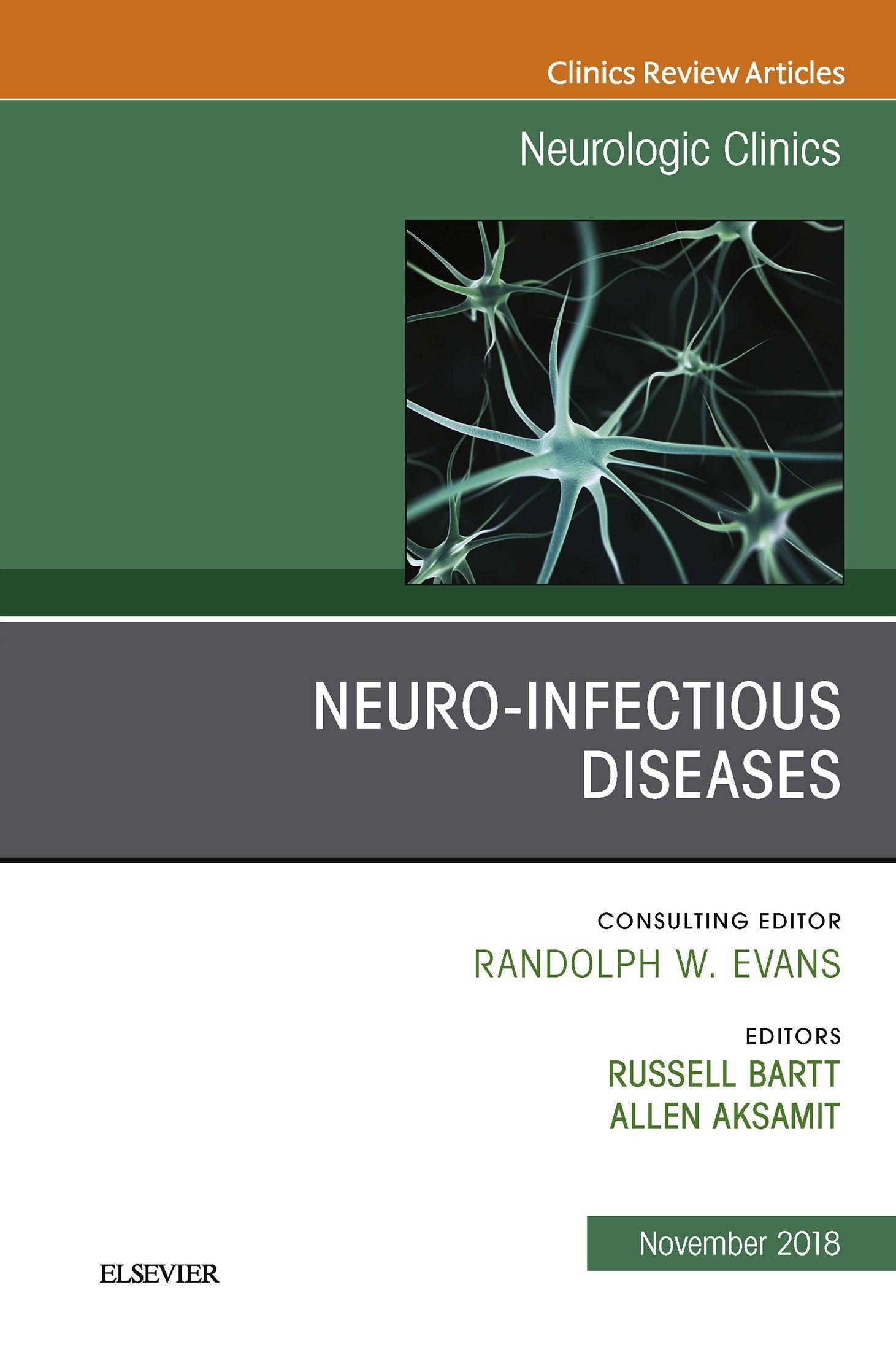 Cover Neuro-Infectious Diseases, An Issue of Neurologic Clinics E-Book