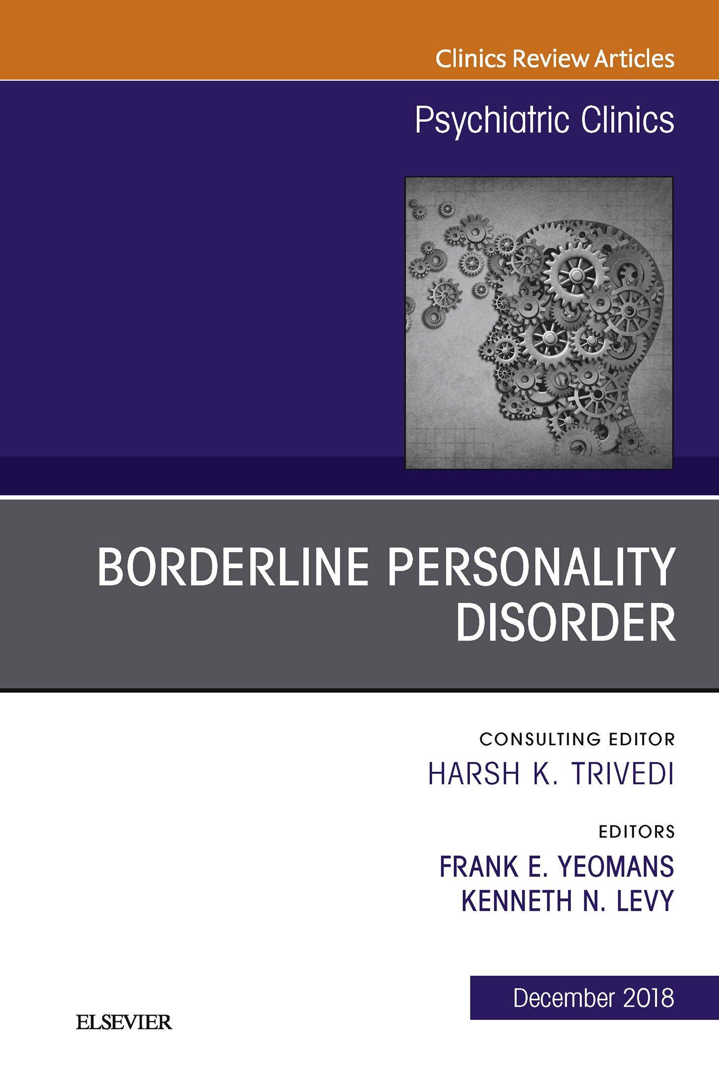 Cover Borderline Personality Disorder, An Issue of Psychiatric Clinics of North America E-Book