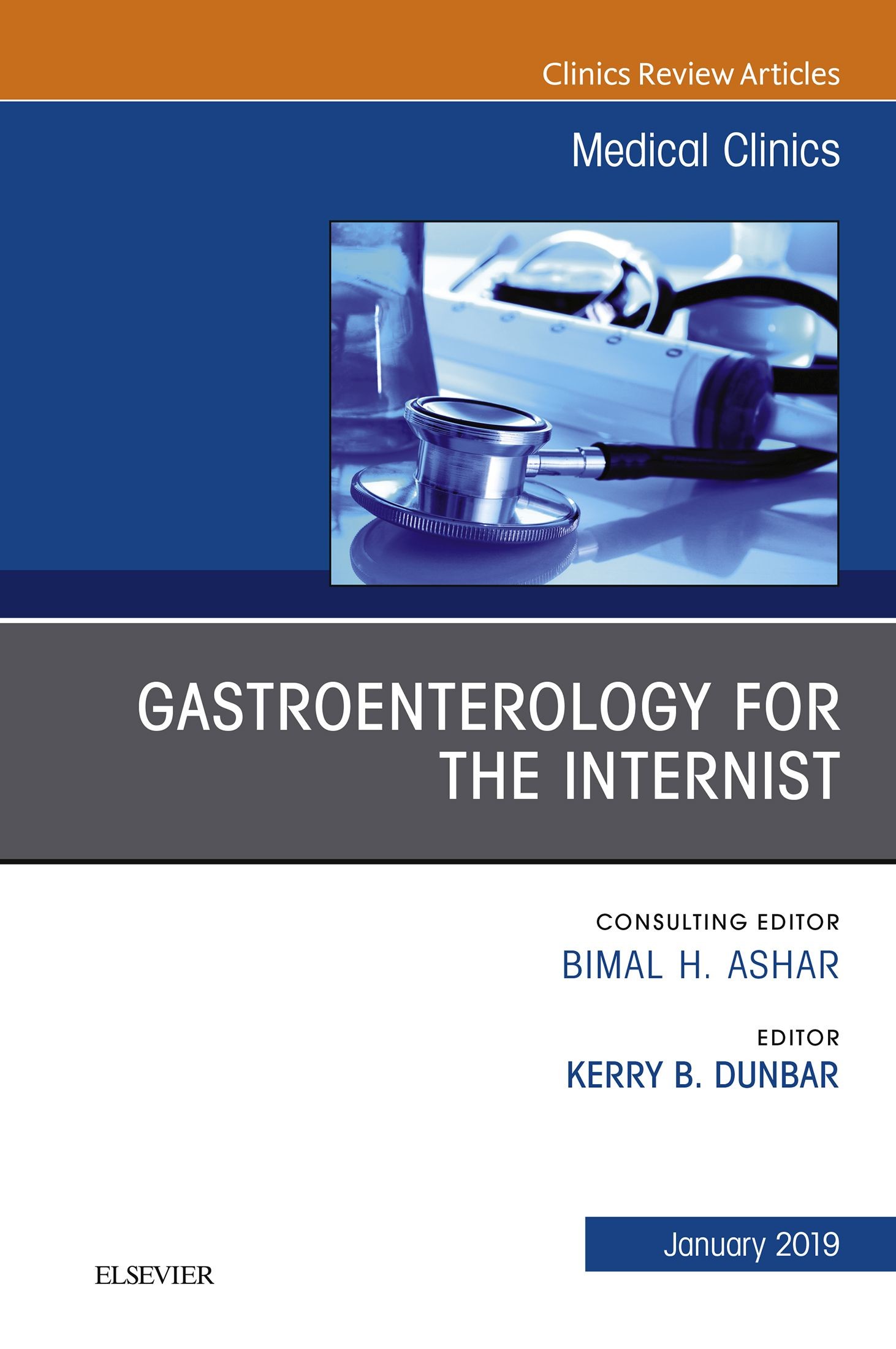 Cover Gastroenterology for the Internist, An Issue of Medical Clinics of North America, Ebook