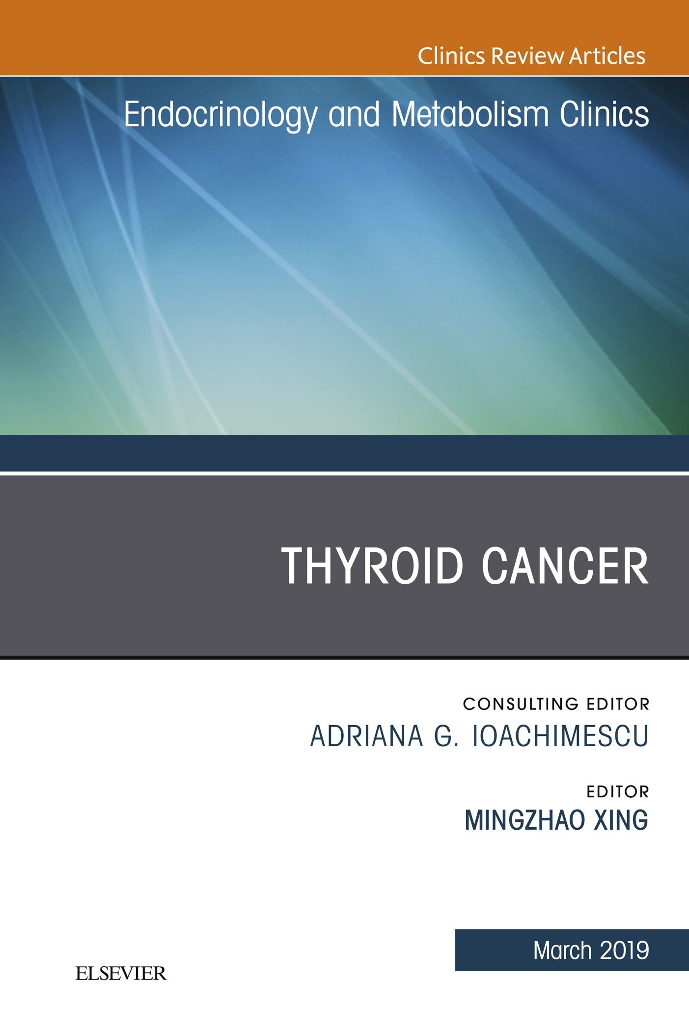 Cover Thyroid Cancer, An Issue of Endocrinology and Metabolism Clinics of North America, E-Book