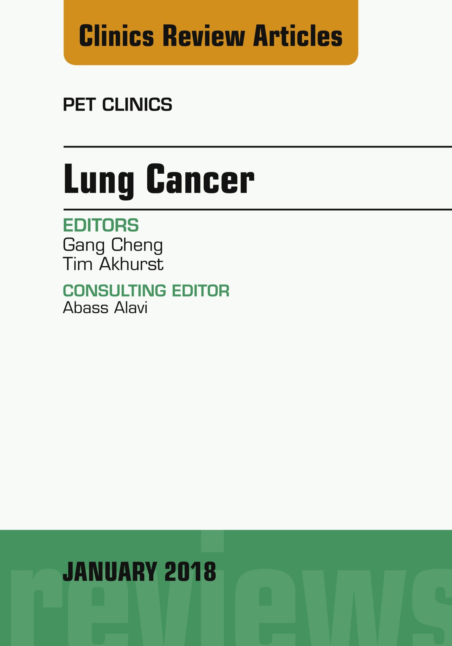 Cover Lung Cancer, An Issue of PET Clinics, E-Book