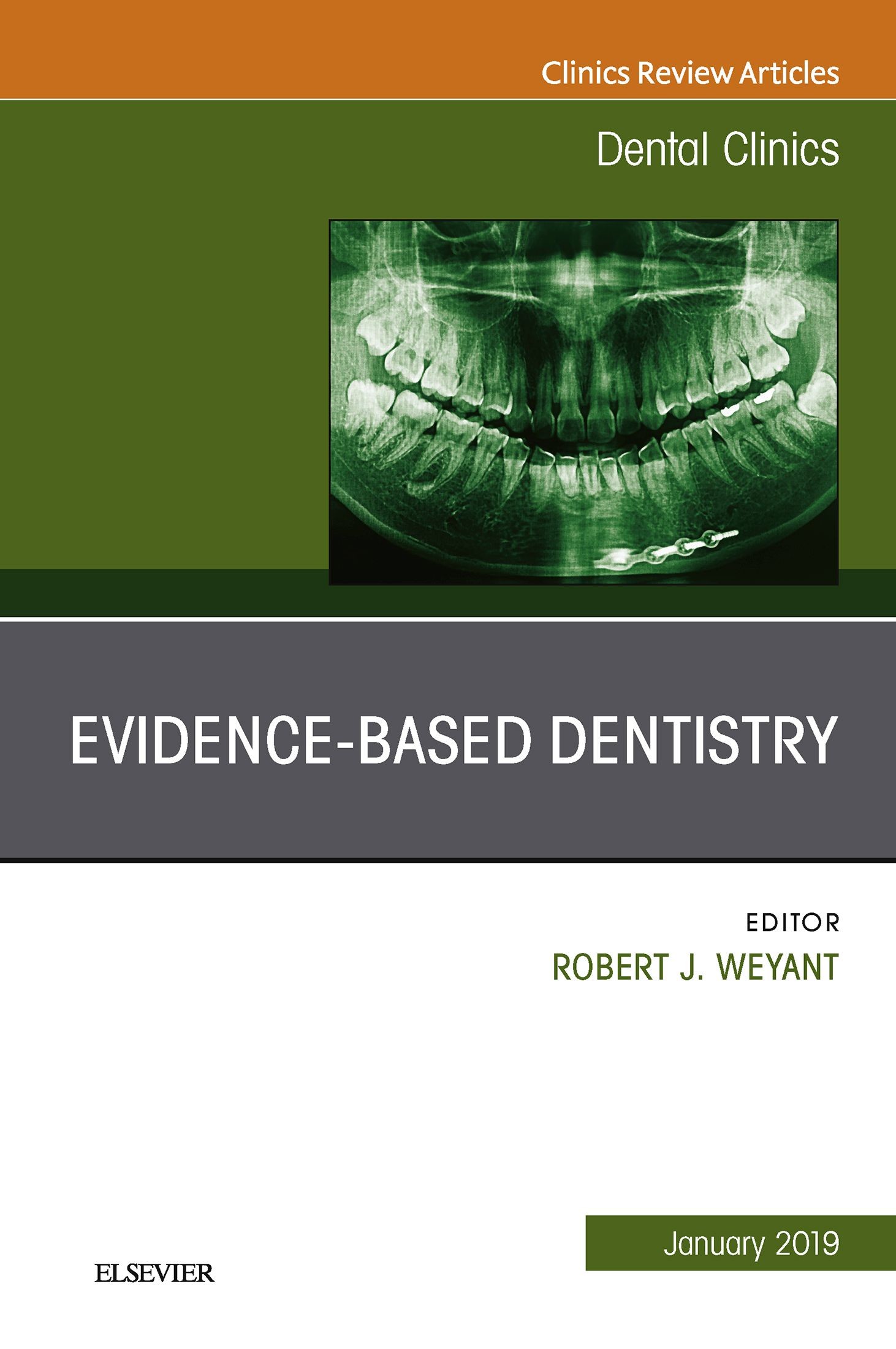 Cover Evidence Based Dentistry, An Issue of Dental Clinics of North America, Ebook