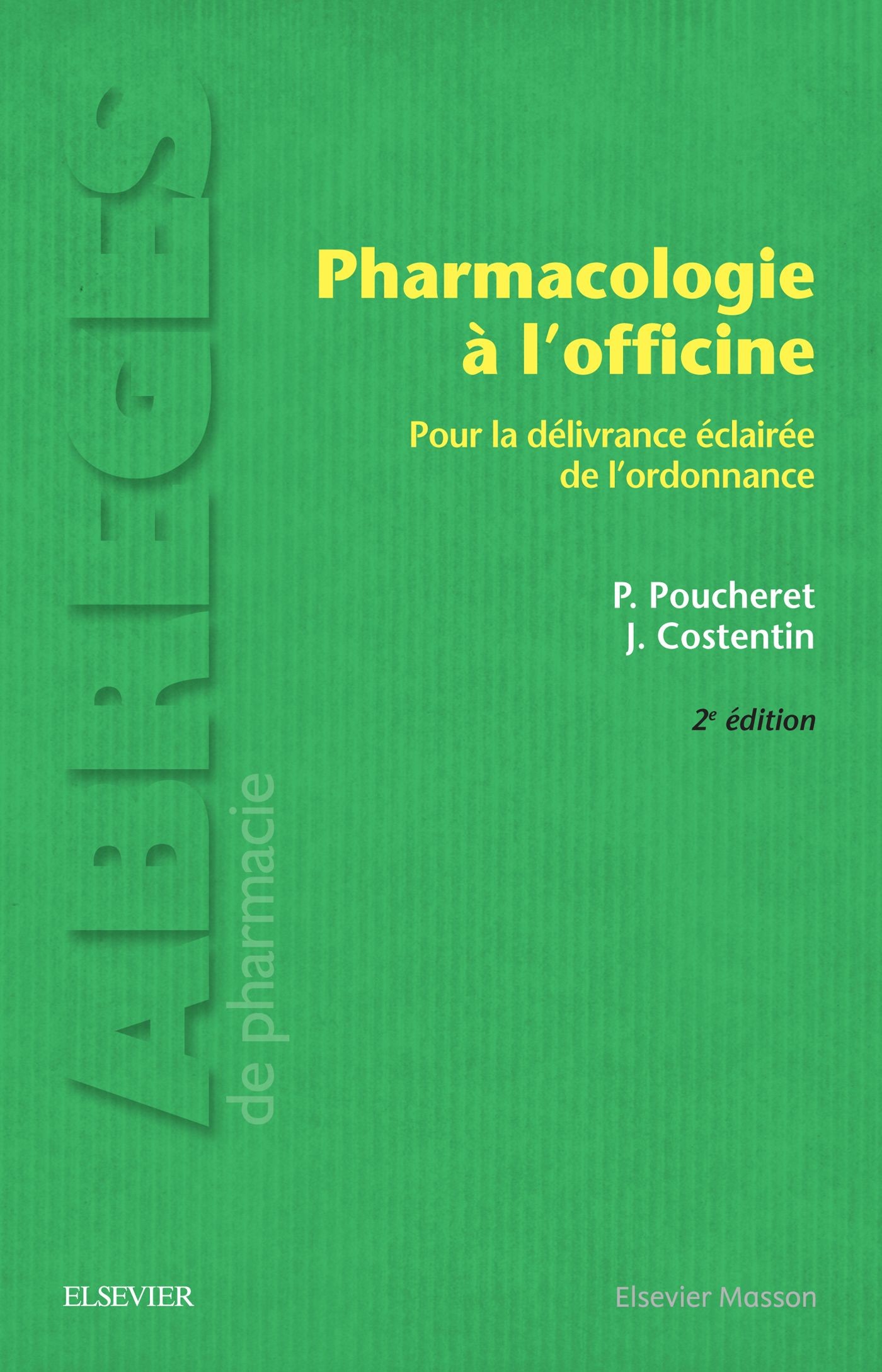 Cover Pharmacologie à l'officine