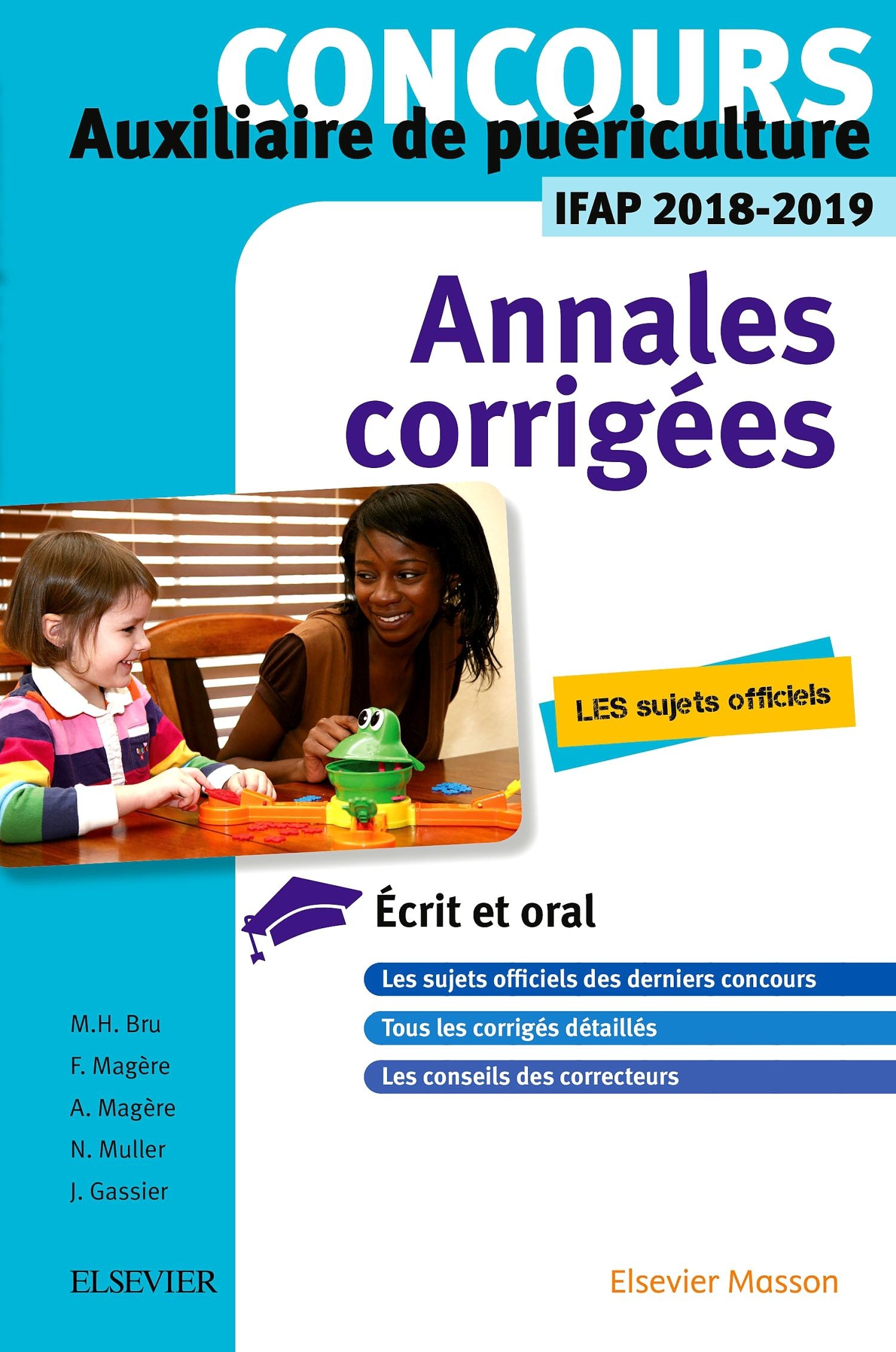 Cover Concours Auxiliaire de puériculture - Annales corrigées - IFAP 2018/2019