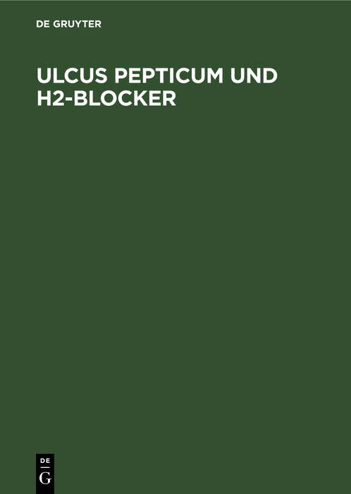 Cover Ulcus pepticum und H2-Blocker