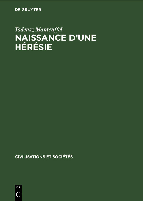 Cover Naissance d'une hérésie