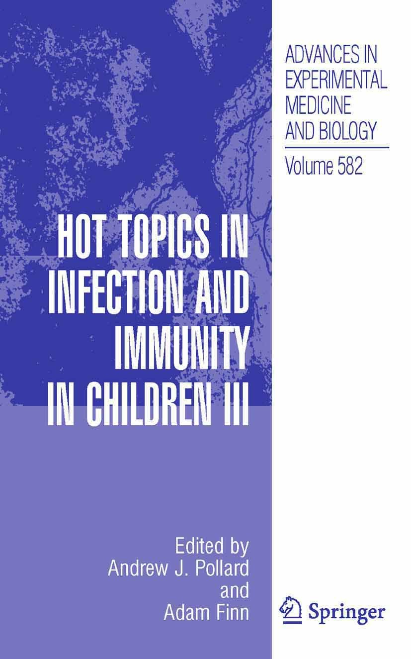 Cover Hot Topics in Infection and Immunity in Children III