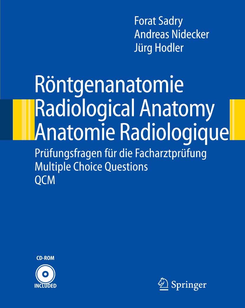 Cover Röntgenanatomie/Radiological Anatomy/Anatomie Radiologique