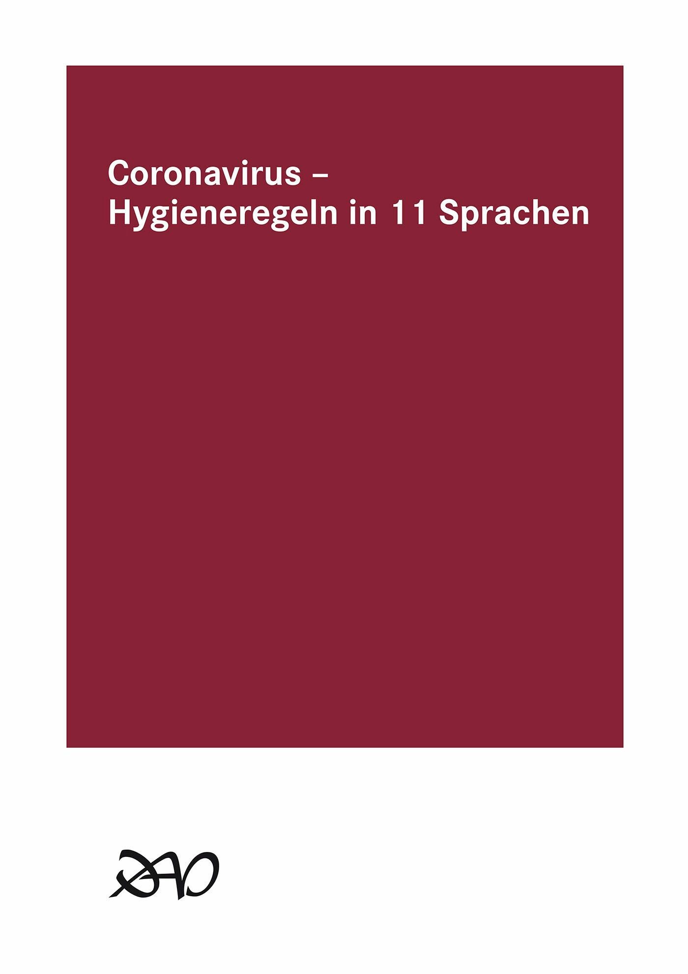 Cover Coronavirus-Hygieneregeln