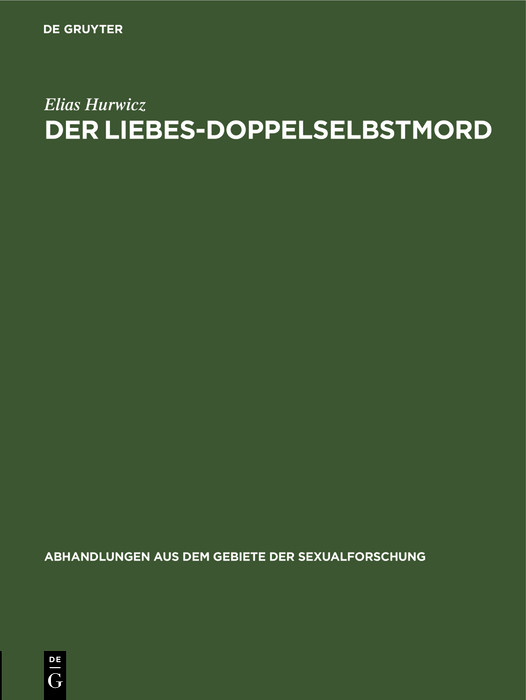 Cover Der Liebes-Doppelselbstmord