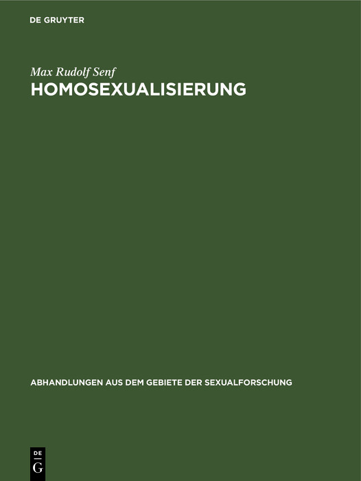 Cover Homosexualisierung