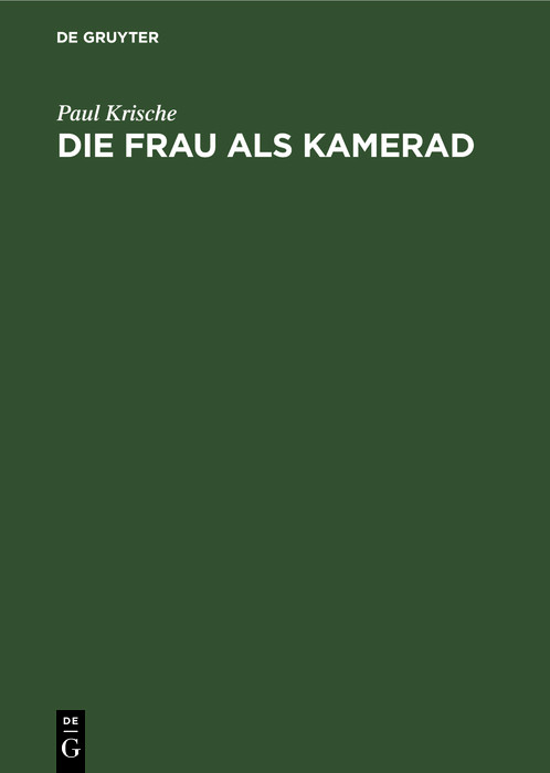 Cover Die Frau als Kamerad