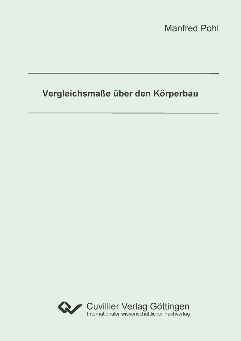 Cover Vergleichsmaße über den Körperbau