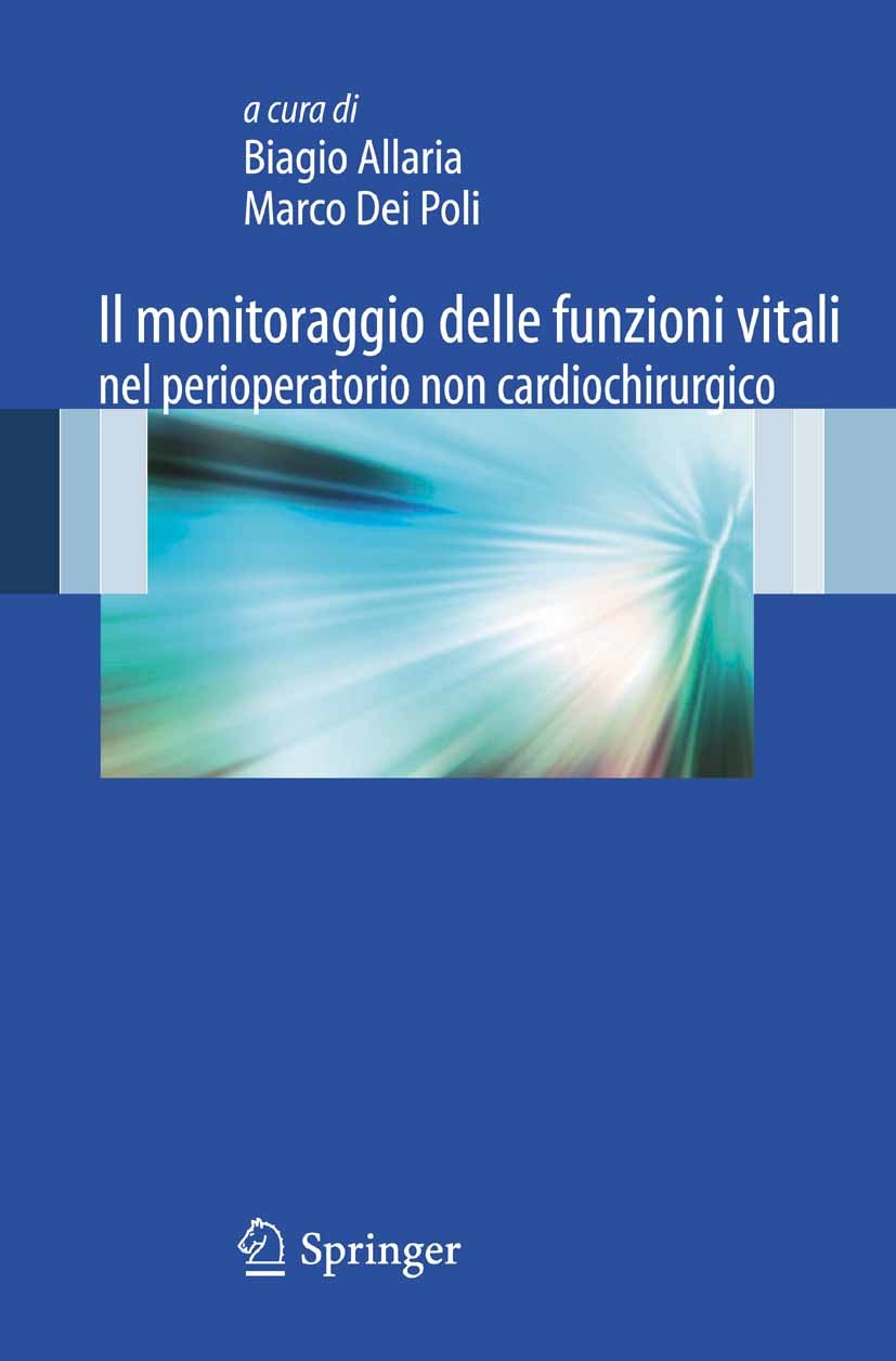 Cover Il monitoraggio delle funzioni vitali nel perioperatorio non cardiochirurgico