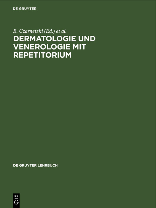 Cover Dermatologie und Venerologie mit Repetitorium