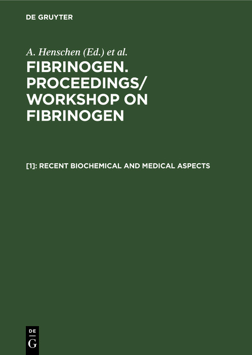Cover Recent biochemical and medical aspects