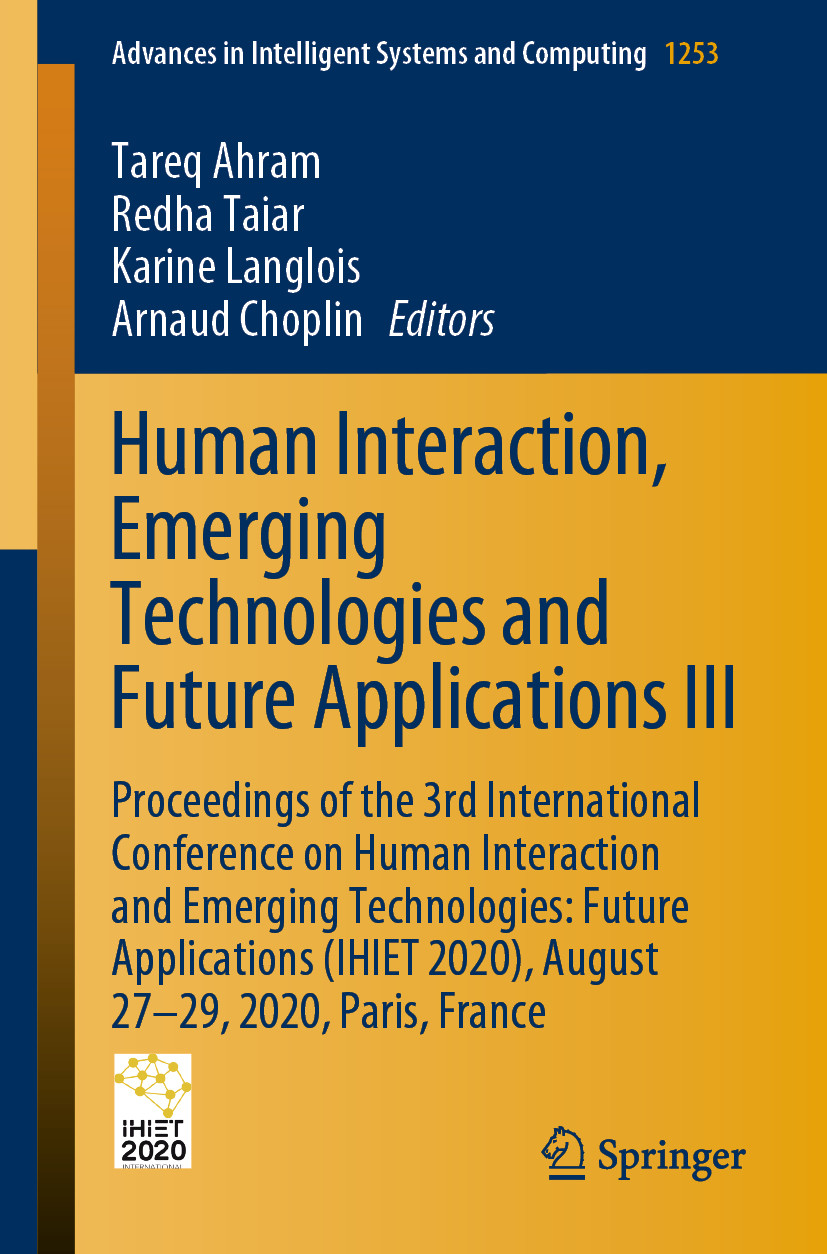 Cover Human Interaction, Emerging Technologies and Future Applications III