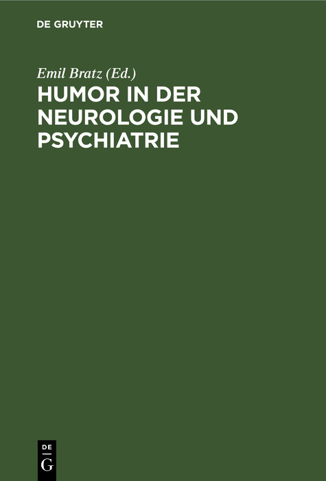 Cover Humor in der Neurologie und Psychiatrie