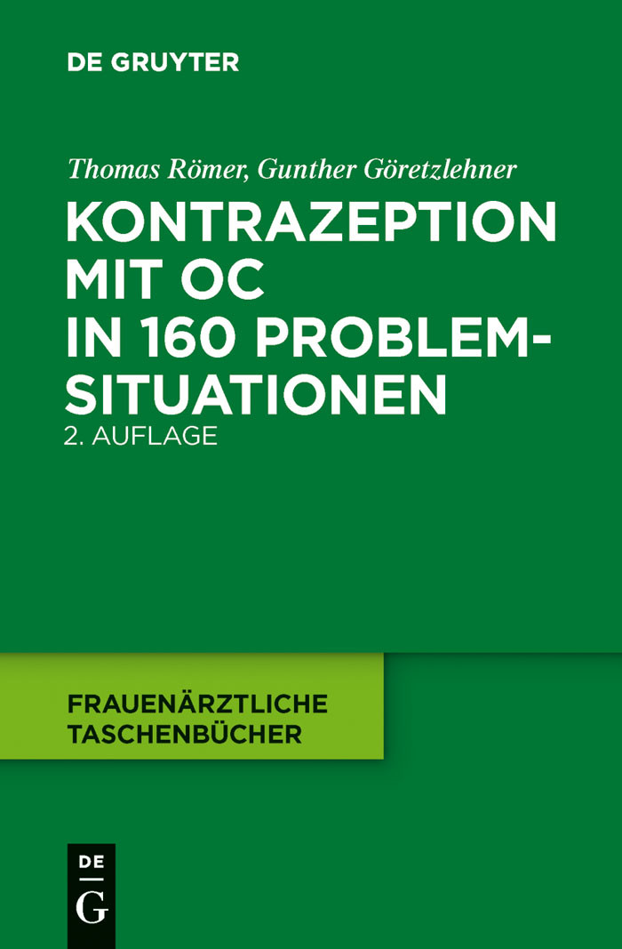 Cover Kontrazeption mit OC in 160 Problemsituationen