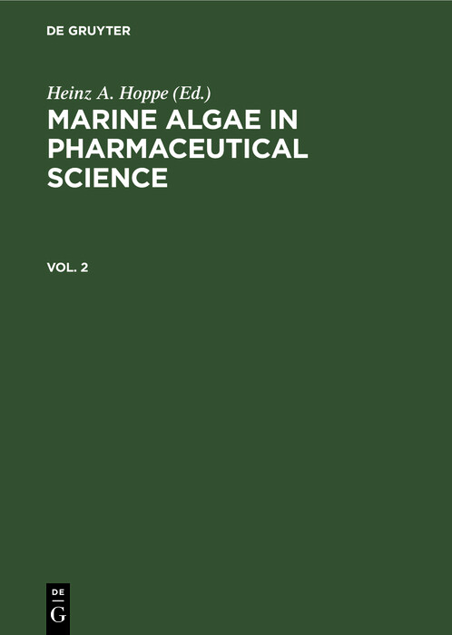 Cover Marine Algae in Pharmaceutical Science. Vol. 2