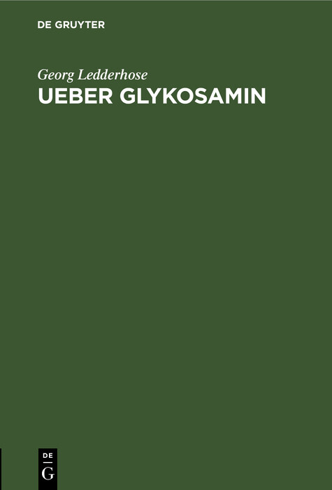 Ueber Glykosamin