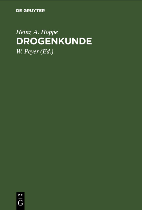 Cover Drogenkunde