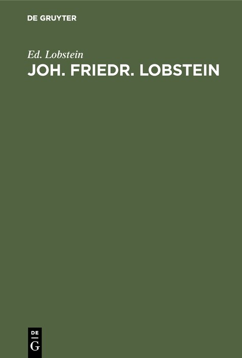 Joh. Friedr. Lobstein