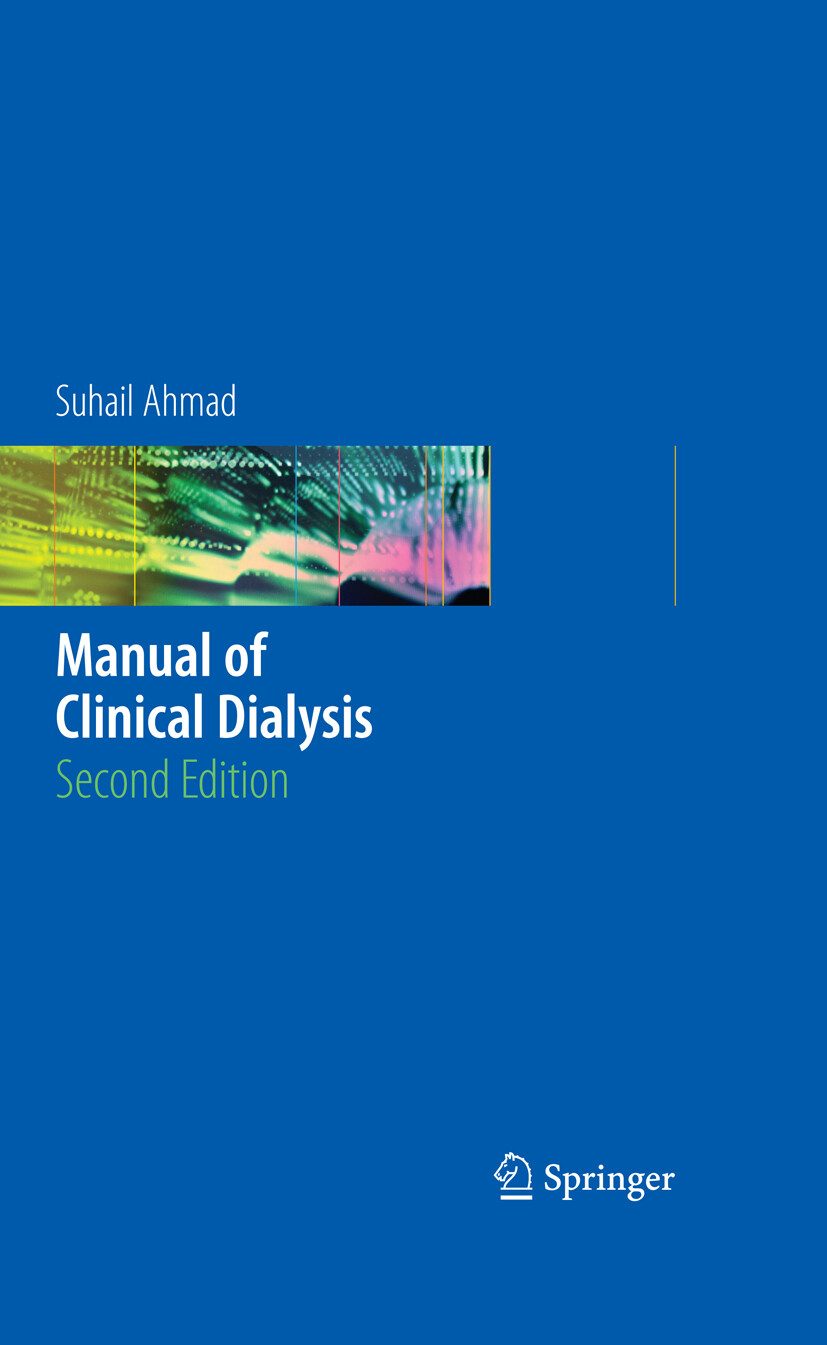 Cover Manual of Clinical Dialysis