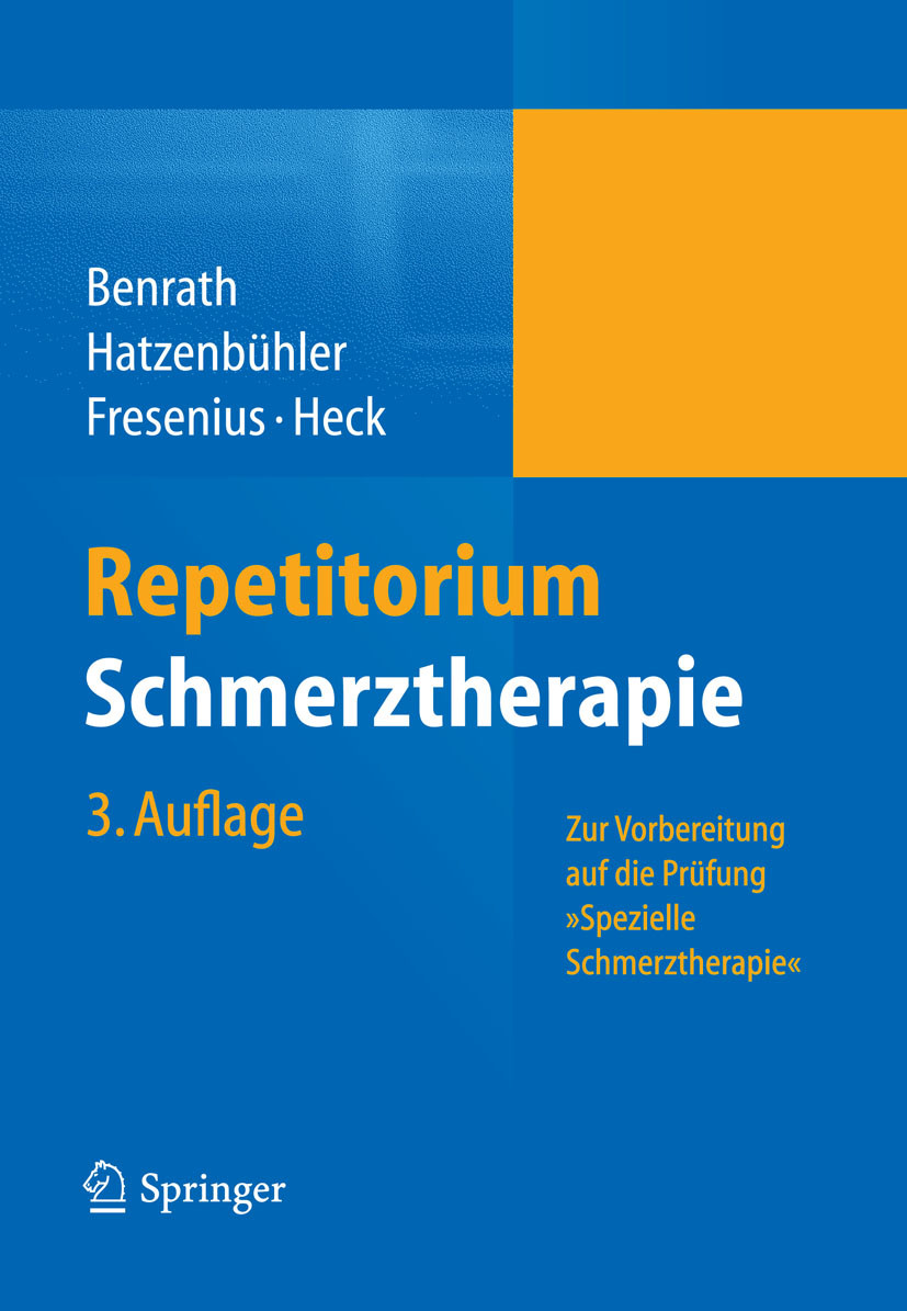 Cover Repetitorium Schmerztherapie