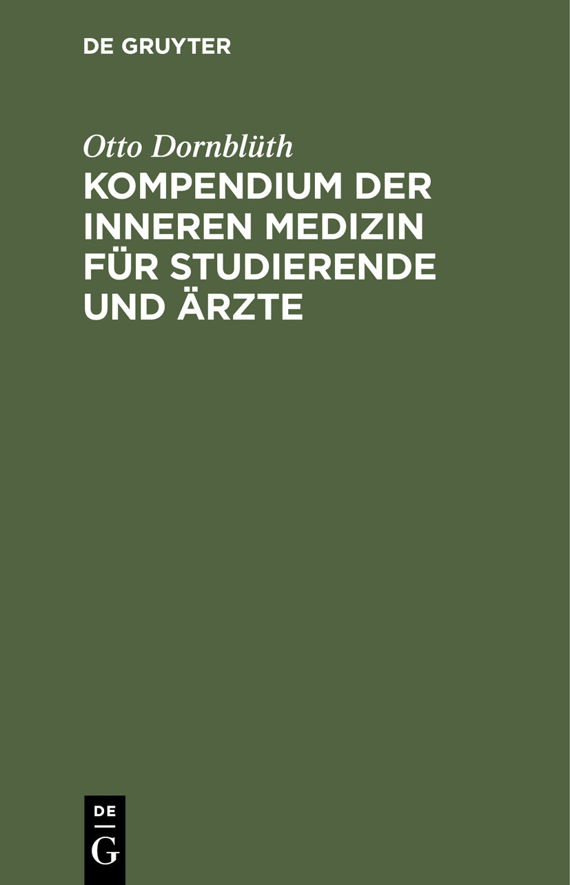 Cover Kompendium der inneren Medizin für Studierende und Ärzte