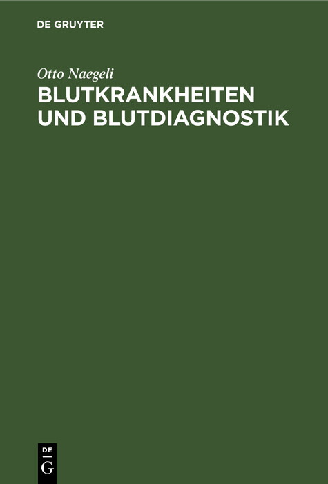 Cover Blutkrankheiten und Blutdiagnostik