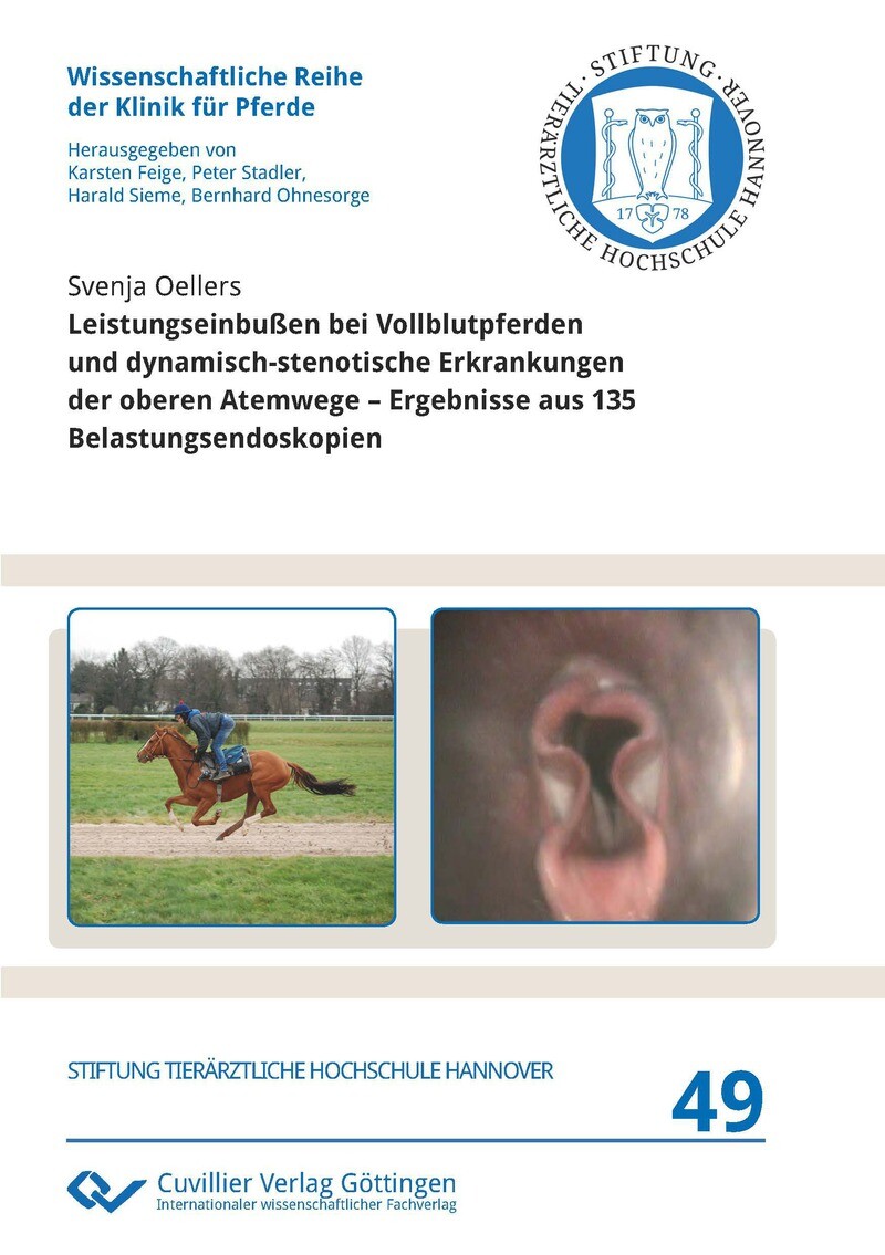 Cover Leistungseinbußen bei Vollblutpferden und dynamisch-stenotische Erkrankungen der oberen Atemwege