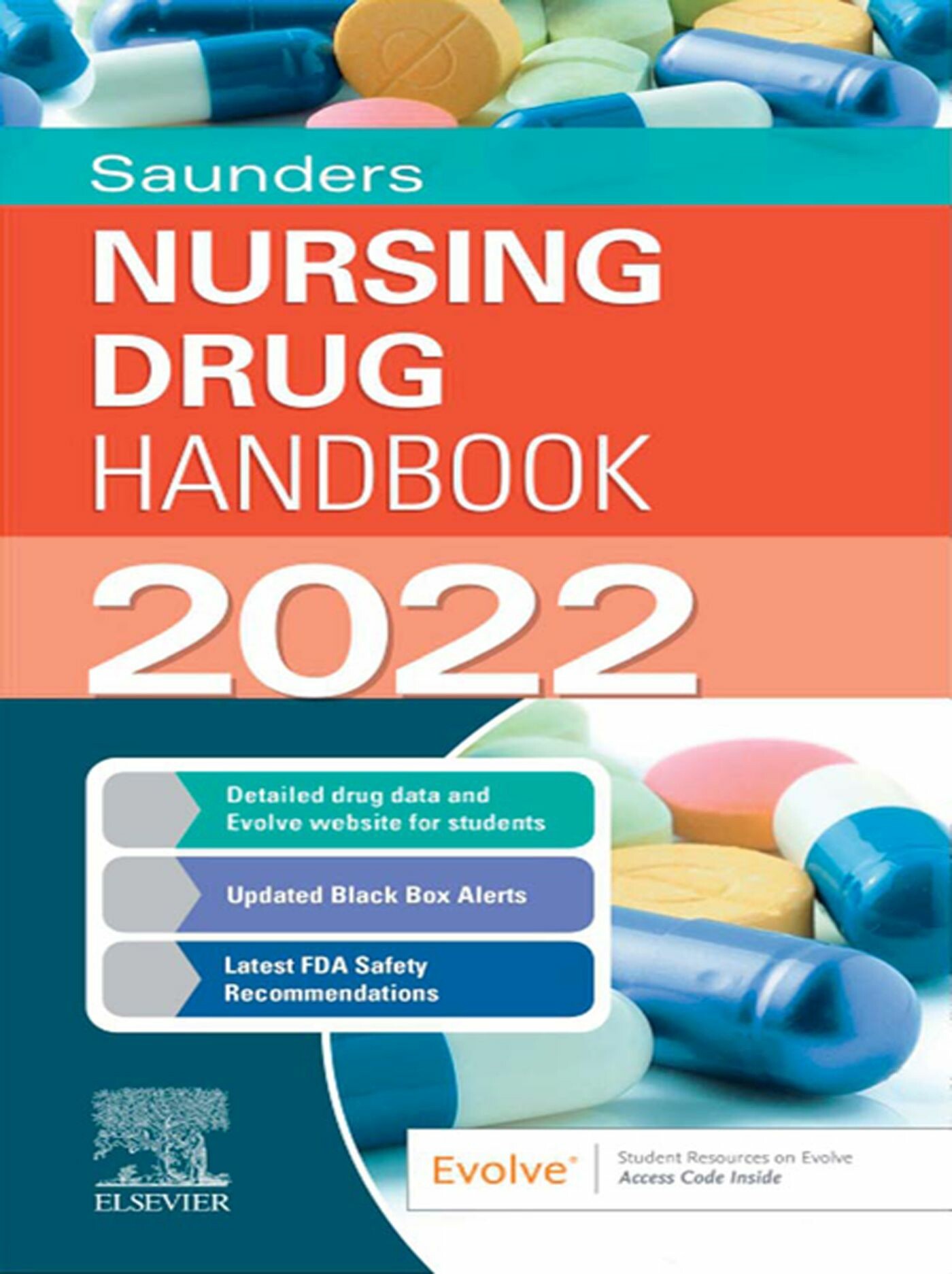 Cover Saunders Nursing Drug Handbook 2022 E-Book