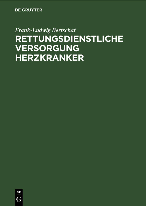 Cover Rettungsdienstliche Versorgung Herzkranker