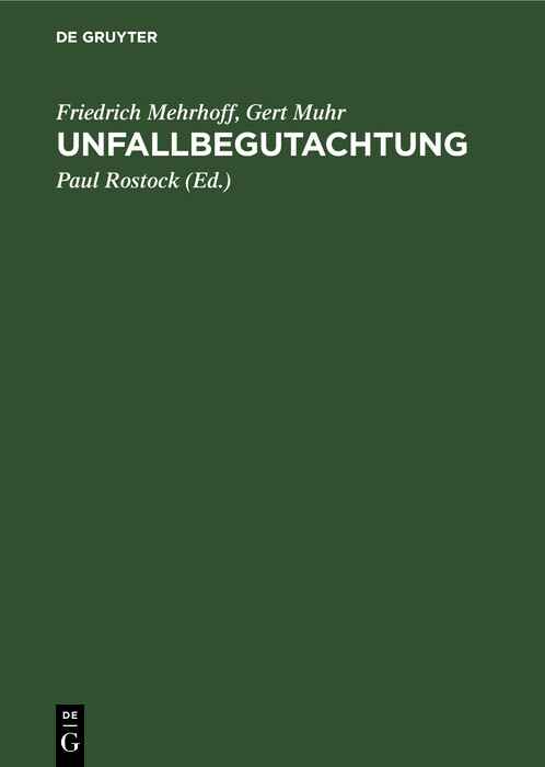 Cover Unfallbegutachtung