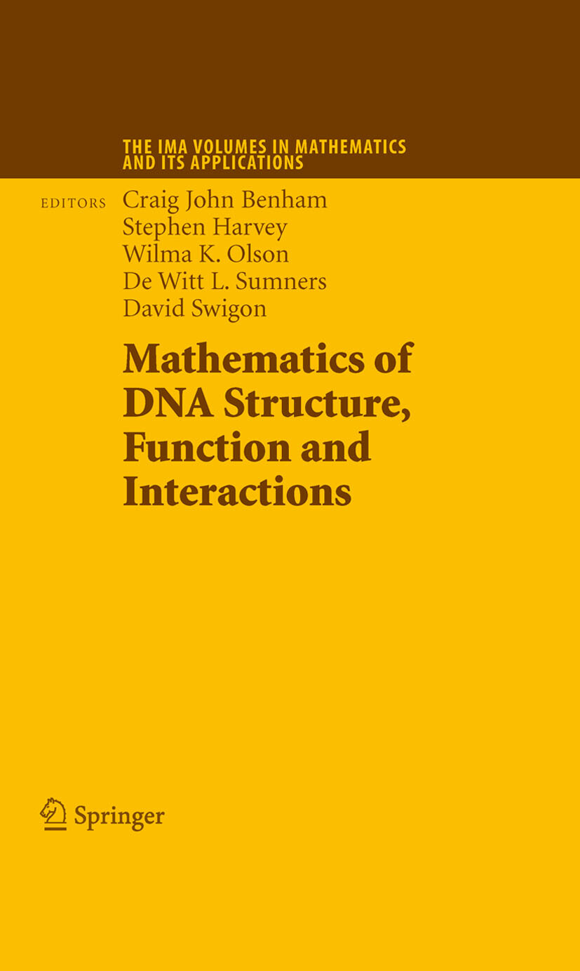 Cover Mathematics of DNA Structure, Function and Interactions