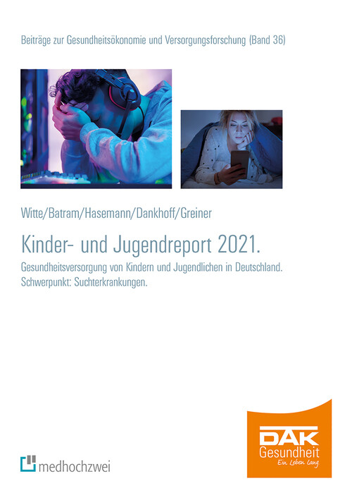 Cover DAK Kinder- und Jugendreport 2021