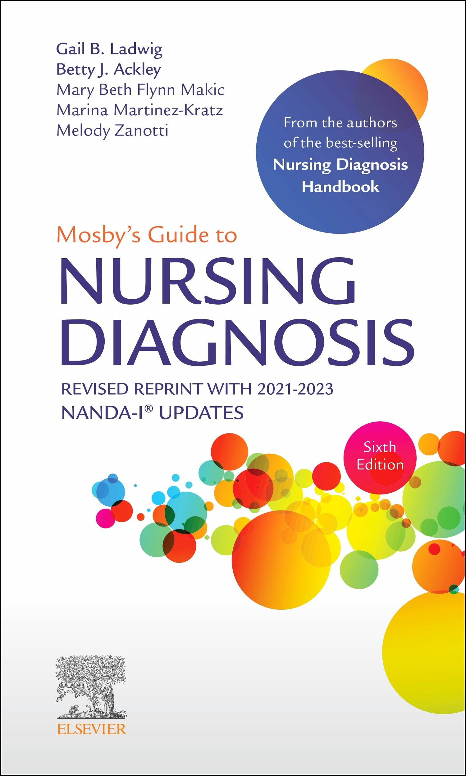 Cover Mosby's Guide to Nursing Diagnosis, 6th Edition Revised Reprint with 2021-2023 NANDA-I® Updates - E-Book